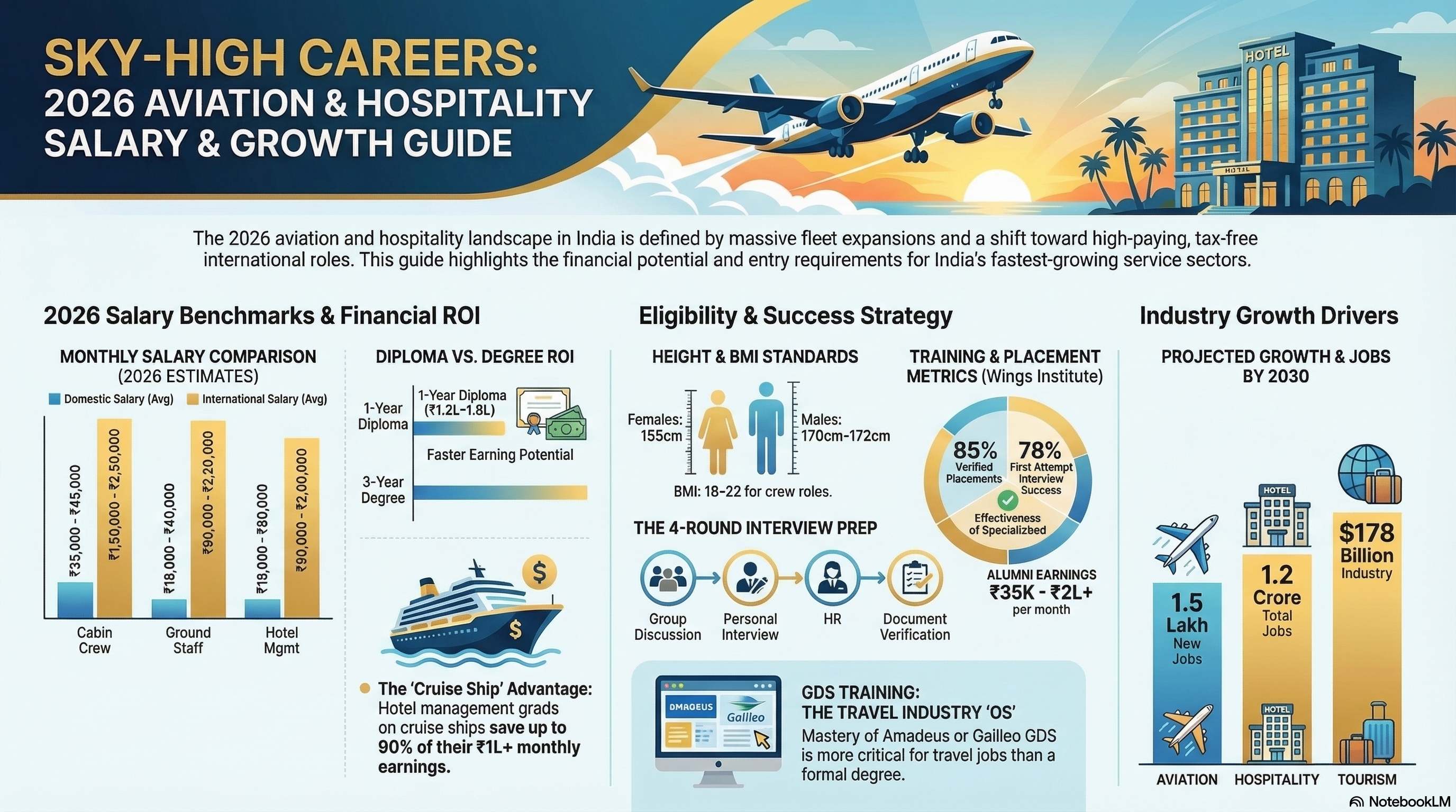 Travel and Tourism Course Reviews 2026: How to Find & Evaluate Genuine Feedback - Travel & Tourism career guide from Wings Institute Vadodara Gujarat